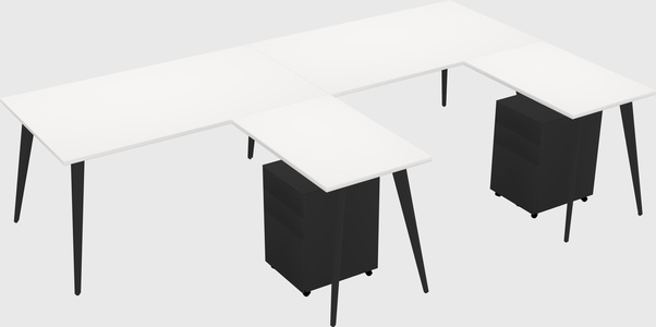 Modern L-shaped Office Desk