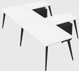 Modern l-shaped office desk