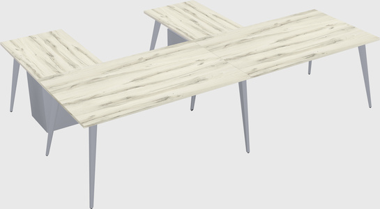 Modern l-shaped office desk