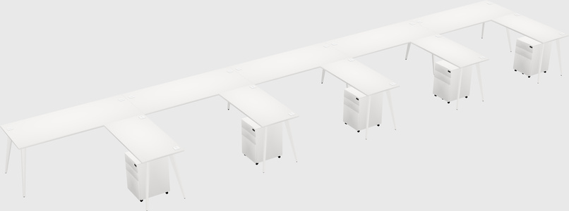 Modern L-shaped Office Desk