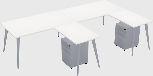 Modern L-shaped Office Desk