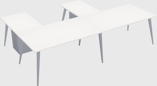 Modern l-shaped office desk