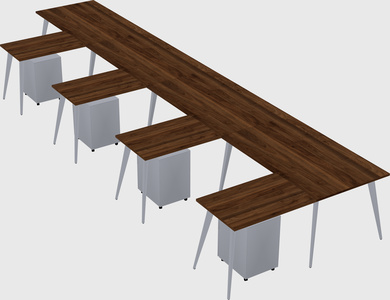 Modern l-shaped office desk