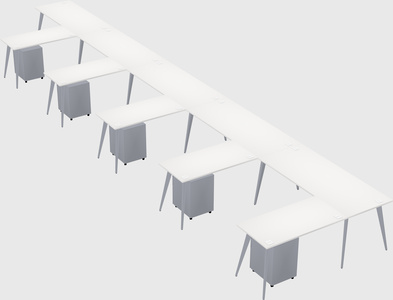 Modern l-shaped office desk