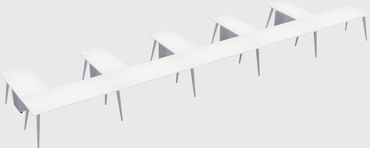 Modern l-shaped office desk