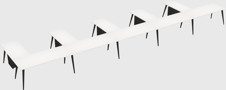 Modern l-shaped office desk