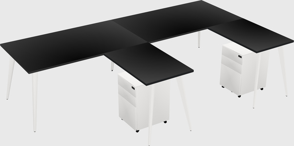 Modern L-shaped Office Desk