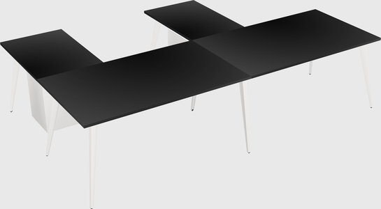 Modern l-shaped office desk
