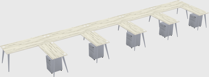 Modern L-shaped Office Desk
