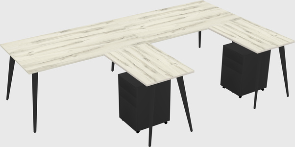 Modern L-shaped Office Desk