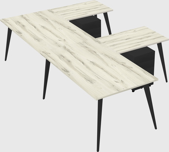 Modern l-shaped office desk