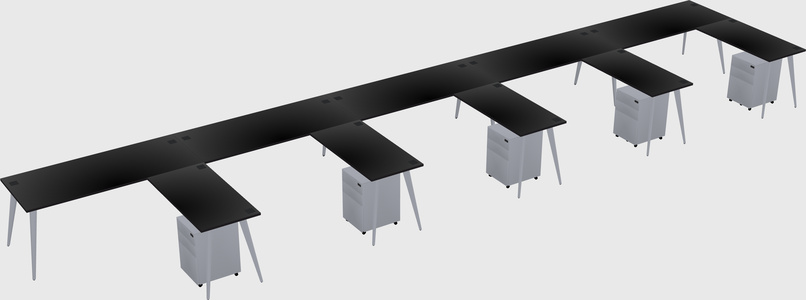 Modern L-shaped Office Desk