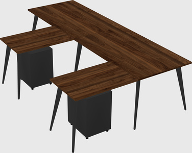 Modern l-shaped office desk