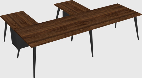 Modern l-shaped office desk