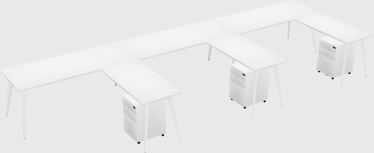 Modern L-shaped Office Desk