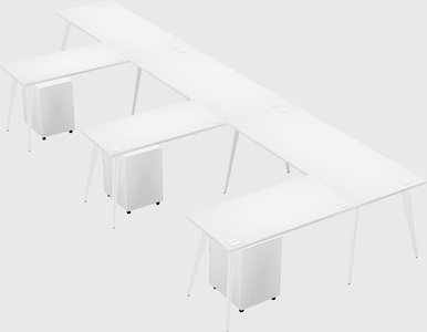 Modern l-shaped office desk