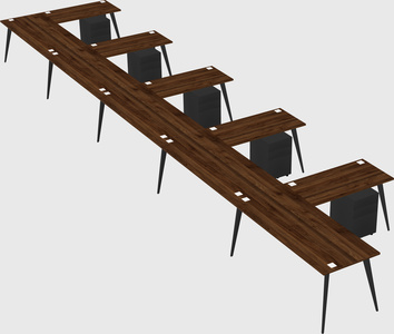 Modern l-shaped office desk