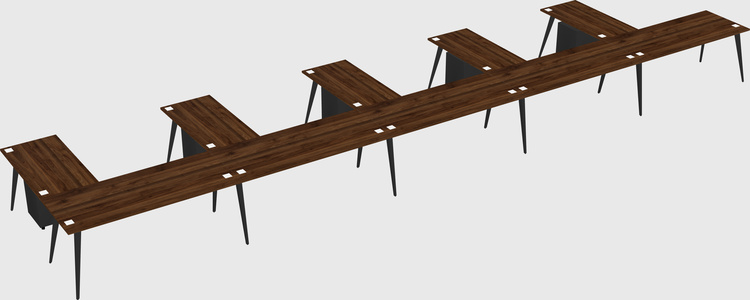 Modern l-shaped office desk
