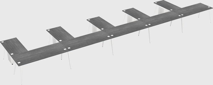 Modern l-shaped office desk