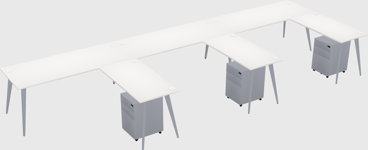 Modern L-shaped Office Desk