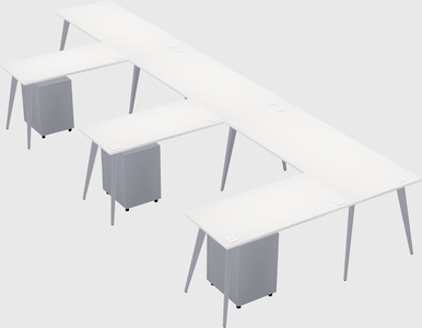 Modern l-shaped office desk