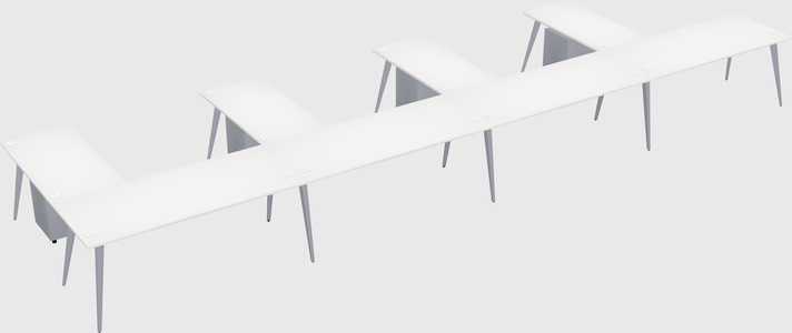 Modern l-shaped office desk