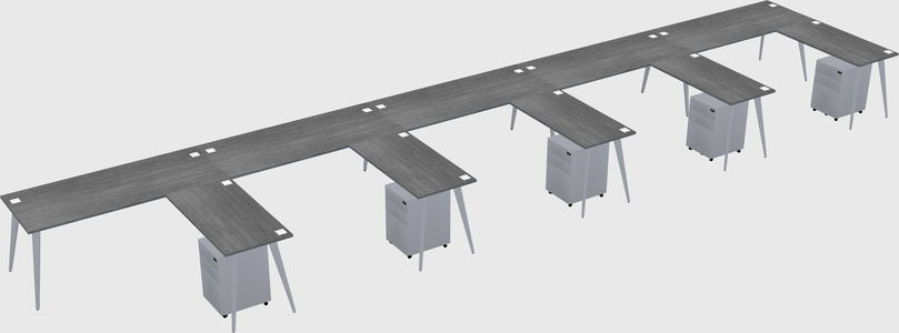Modern L-shaped Office Desk