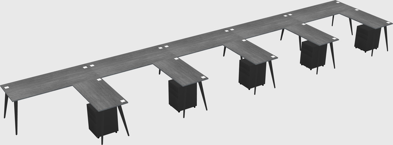 Modern L-shaped Office Desk