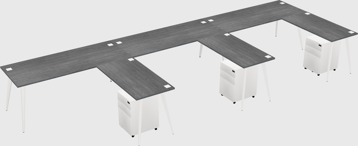 Modern L-shaped Office Desk
