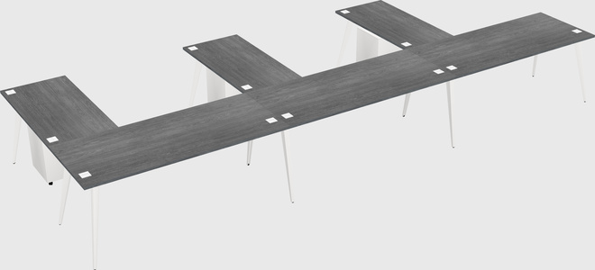 Modern l-shaped office desk