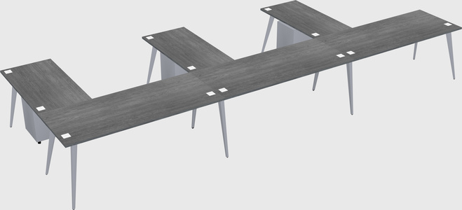 Modern l-shaped office desk
