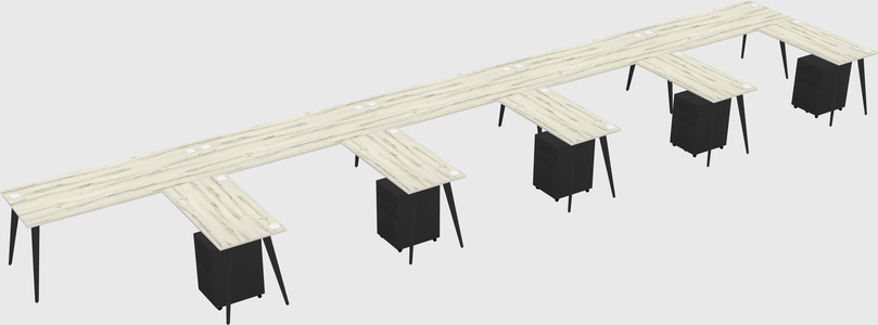 Modern L-shaped Office Desk