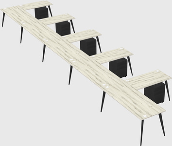 Modern l-shaped office desk