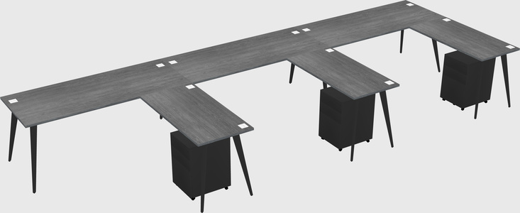 Modern L-shaped Office Desk