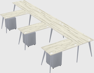 Modern l-shaped office desk