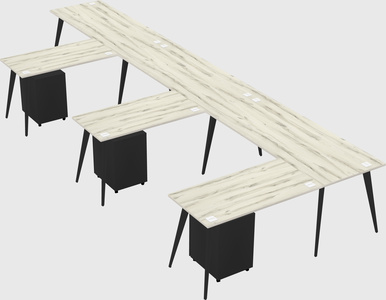 Modern l-shaped office desk