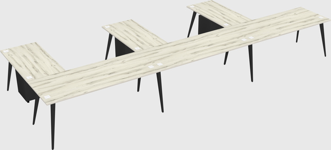 Modern l-shaped office desk