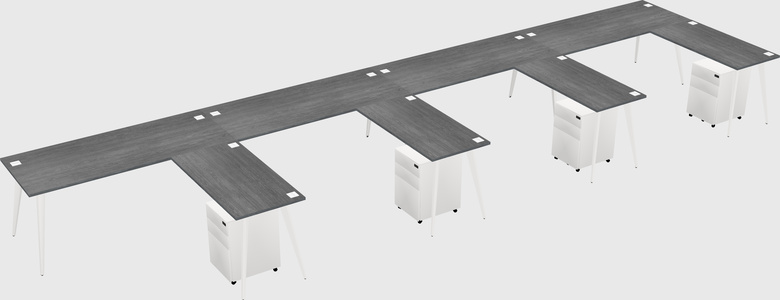 Modern L-shaped Office Desk