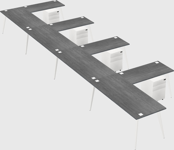 Modern l-shaped office desk