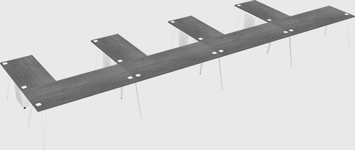 Modern l-shaped office desk