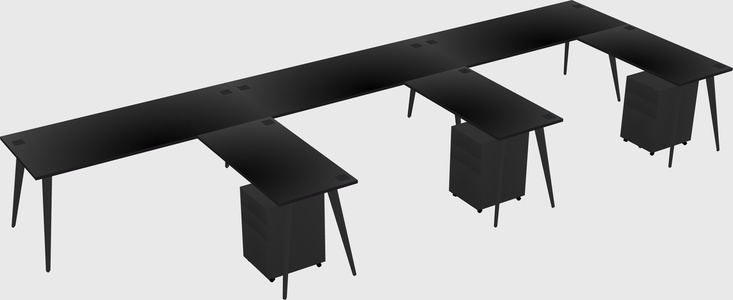 Modern L-shaped Office Desk