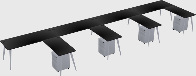 Modern L-shaped Office Desk