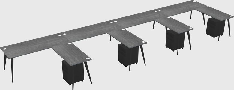 Modern L-shaped Office Desk