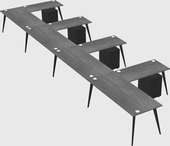 Modern l-shaped office desk