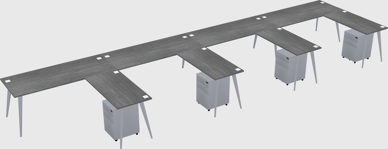 Modern L-shaped Office Desk