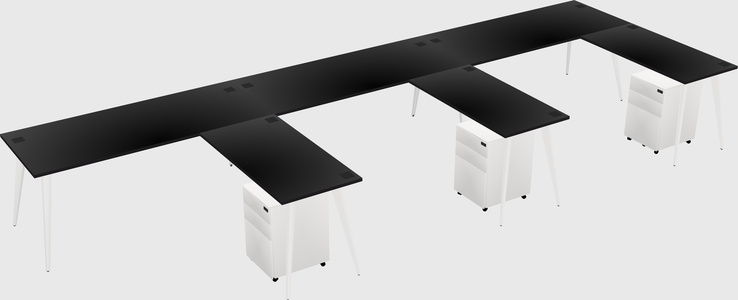 Modern L-shaped Office Desk