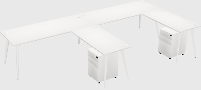 Modern L-shaped Office Desk