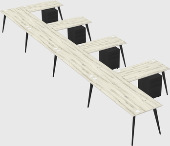 Modern l-shaped office desk