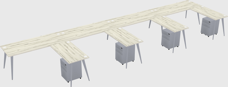 Modern L-shaped Office Desk