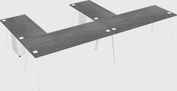 Modern l-shaped office desk